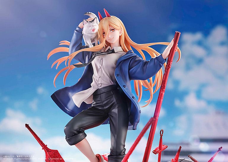 Chainsaw Man Statue 1/7 Power & Meowy 28 cm - Versand: 5-7 Tage nach Bestellung