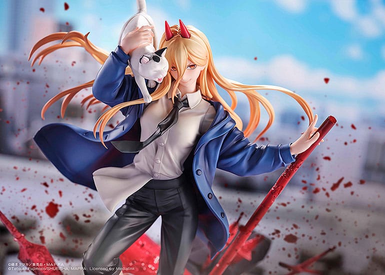 Chainsaw Man Statue 1/7 Power & Meowy 28 cm - Versand: 5-7 Tage nach Bestellung