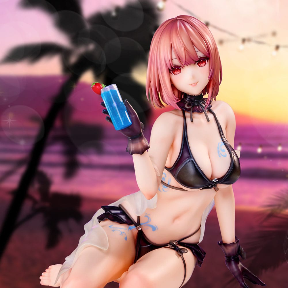 Original Character PVC Statue necömi Illustration One more drink for the vacation 13 cm - Versand: 5-7 Tage nach Bestellung