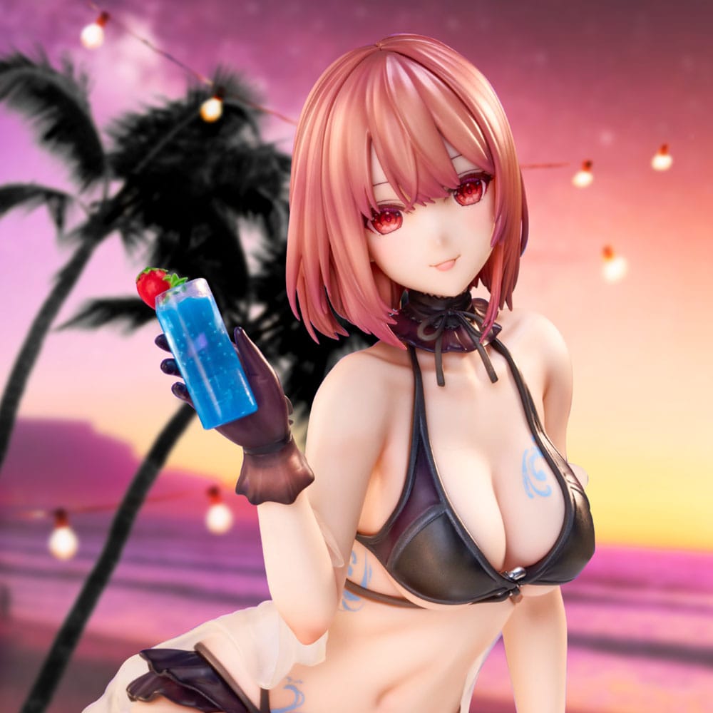 Original Character PVC Statue necömi Illustration One more drink for the vacation 13 cm - Versand: 5-7 Tage nach Bestellung