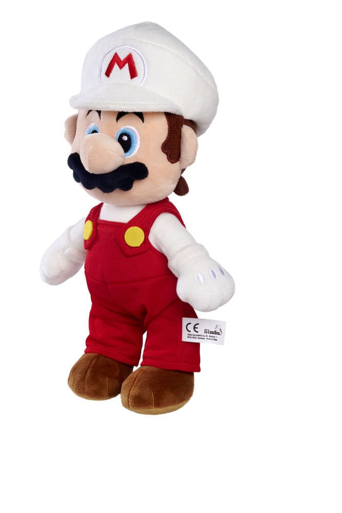 Super Mario Plüschfigur Feuer Mario 30 cm - Versand: 5-7 Tage nach Bestellung
