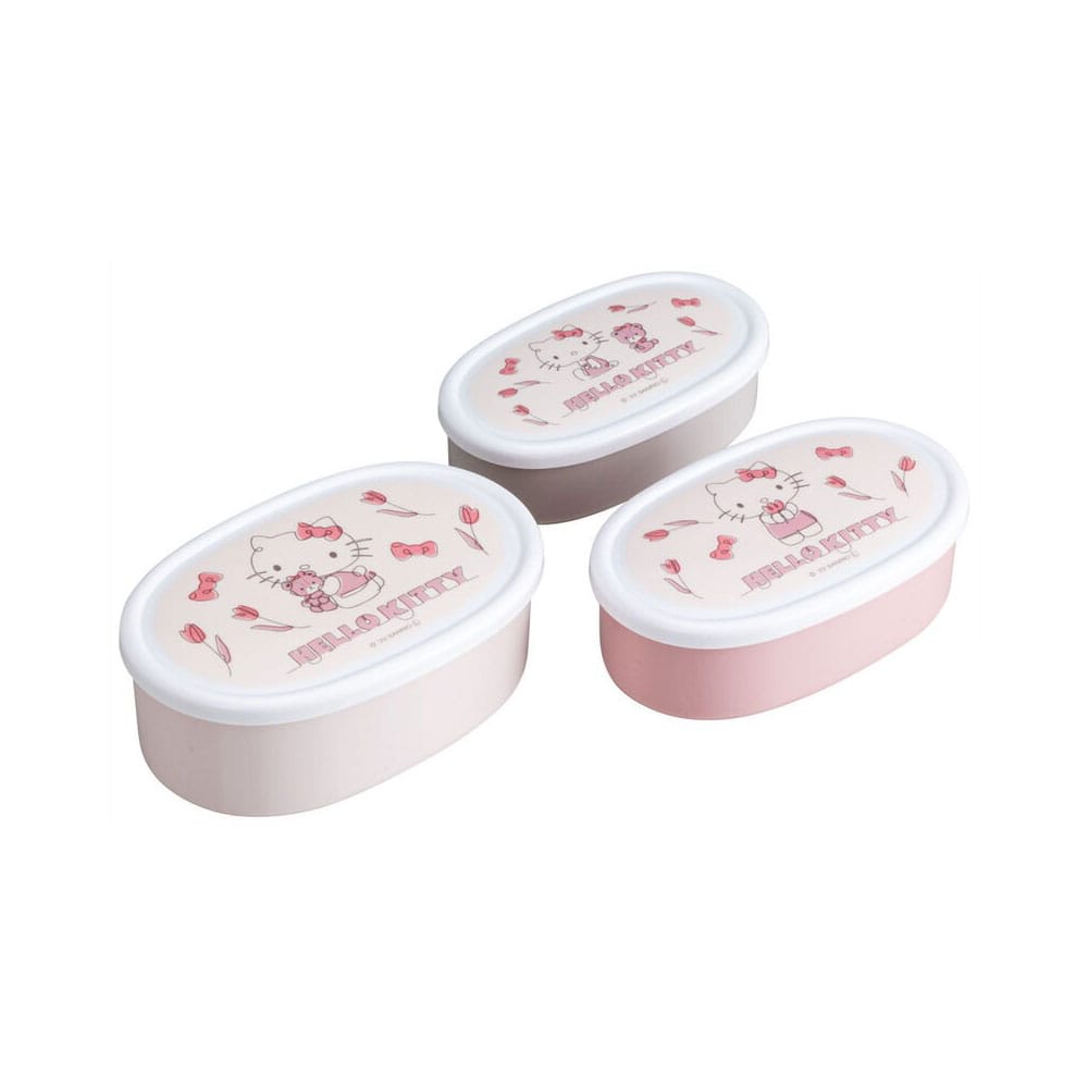 Hello Kitty Lunch Box 3 er Set Kitty-chan - Preorder - ETA: 09.10.2025