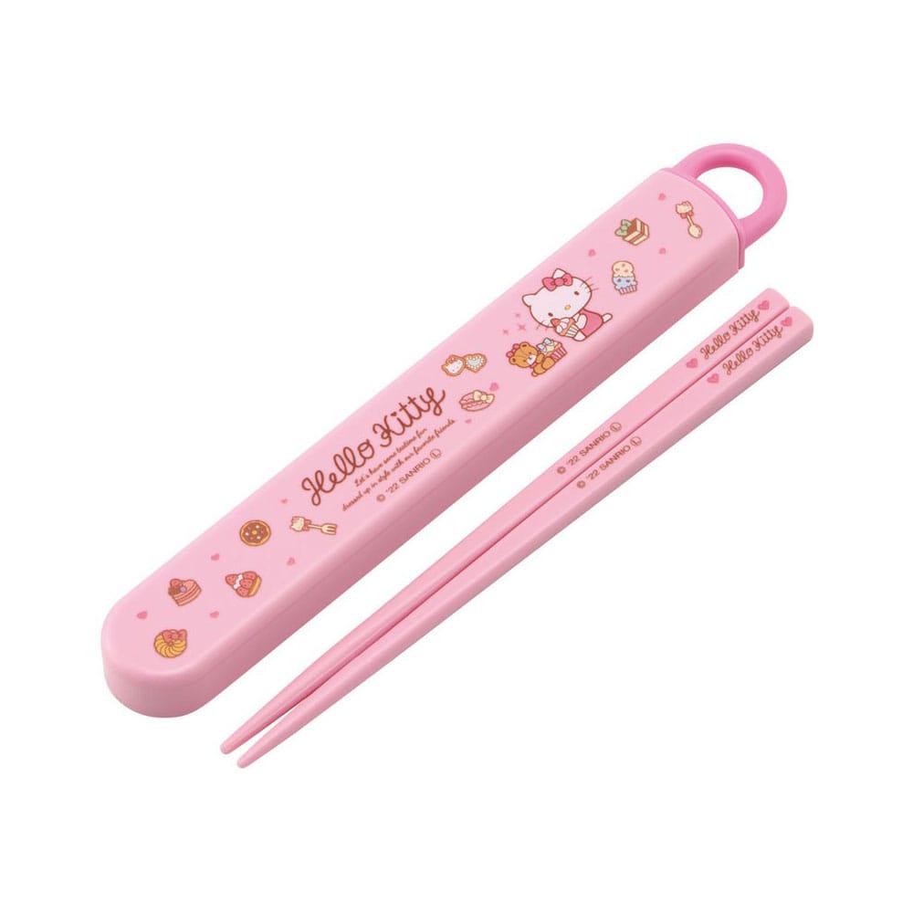 Hello Kitty Essstäbchen mit Box Sweety pink 16 cm - Preorder - ETA: 25.02.2026