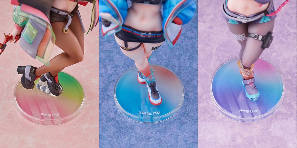 Gridman Universe PVC Statuen 3er-Pack 1/7 Rikka Takarada, Akane Shinjo, Yume Minami: Dreamy Divas Ver. - Versand: 7 Tage nach Bestellung
