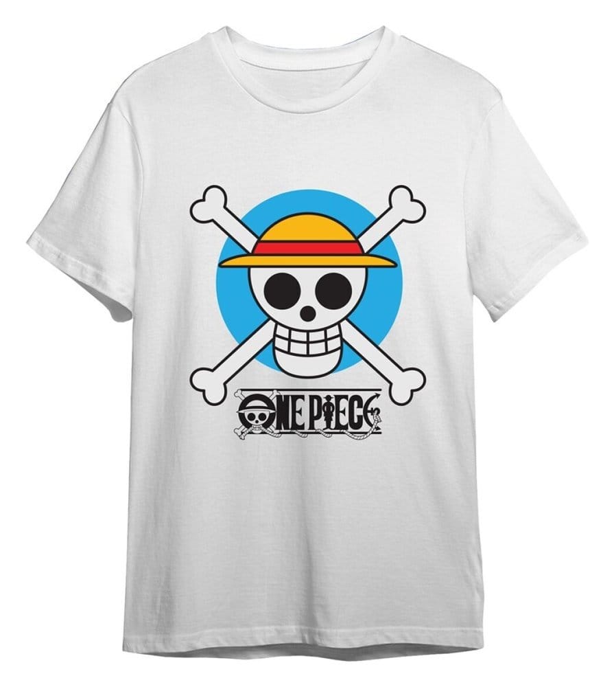 One Piece T-Shirt Circle Skull Weiß Größe L - Preorder - ETA: 25.08.2026