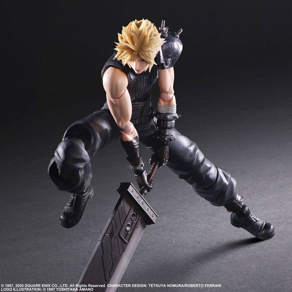 Final Fantasy VII Remake Play Arts Kai Actionfigur Cloud Strife Ver. 2 27 cm - Preorder - ETA: 01.01.2026