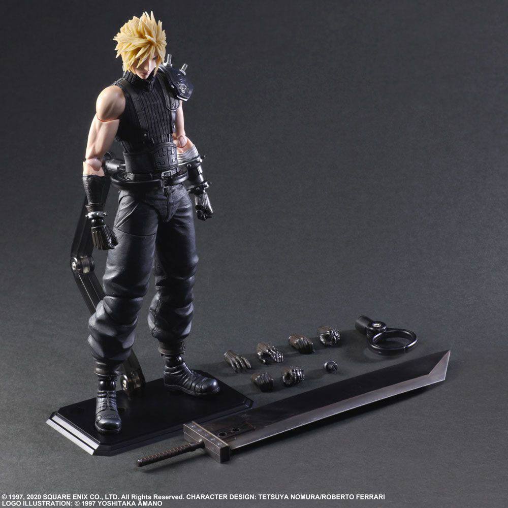 Final Fantasy VII Remake Play Arts Kai Actionfigur Cloud Strife Ver. 2 27 cm - Preorder - ETA: 01.01.2026