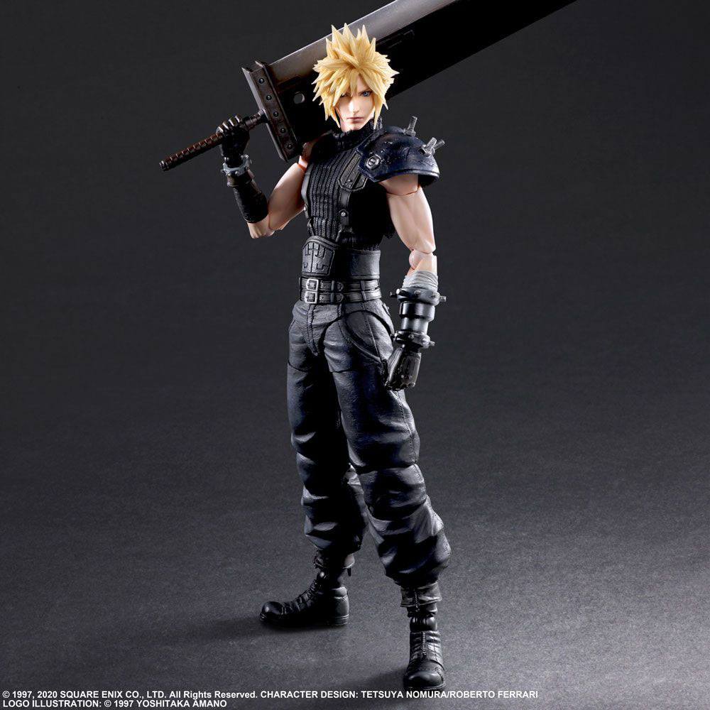 Final Fantasy VII Remake Play Arts Kai Actionfigur Cloud Strife Ver. 2 27 cm - Preorder - ETA: 01.01.2026