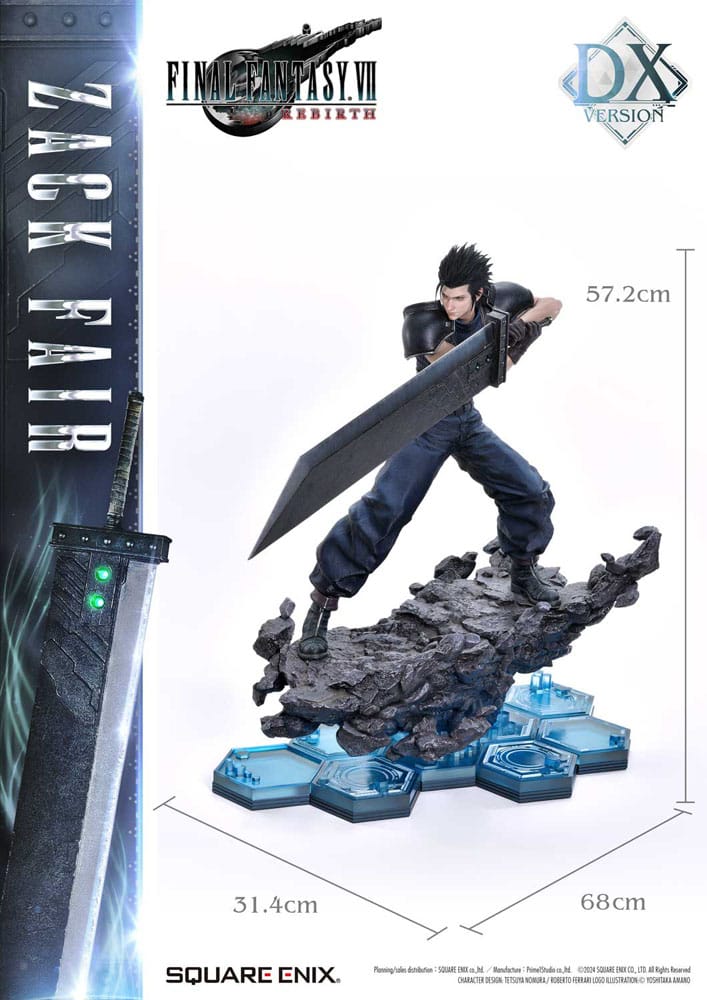 Final Fantasy VII Rebirth Masterline Statue 1/4 Zack Fair Deluxe Ver. 57 cm - Preorder - ETA: 25.08.2026