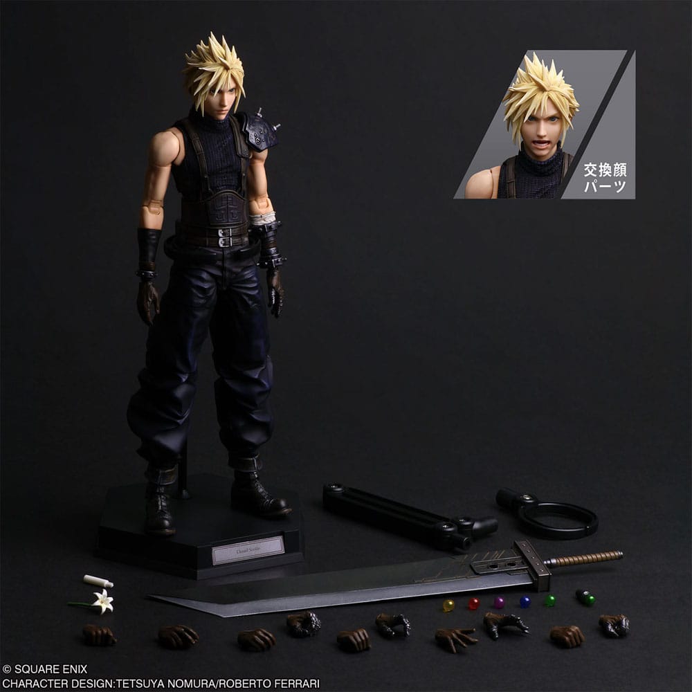 Final Fantasy VII Rebirth Play Arts Shin Actionfigur Cloud Strife 27 cm - Preorder - ETA: 27.07.2026