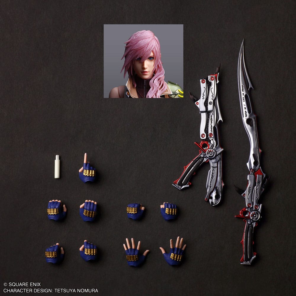 Final Fantasy XIII Play Arts Shin Actionfigur Lightning 26 cm - Versand: 7 Tage nach Bestellung