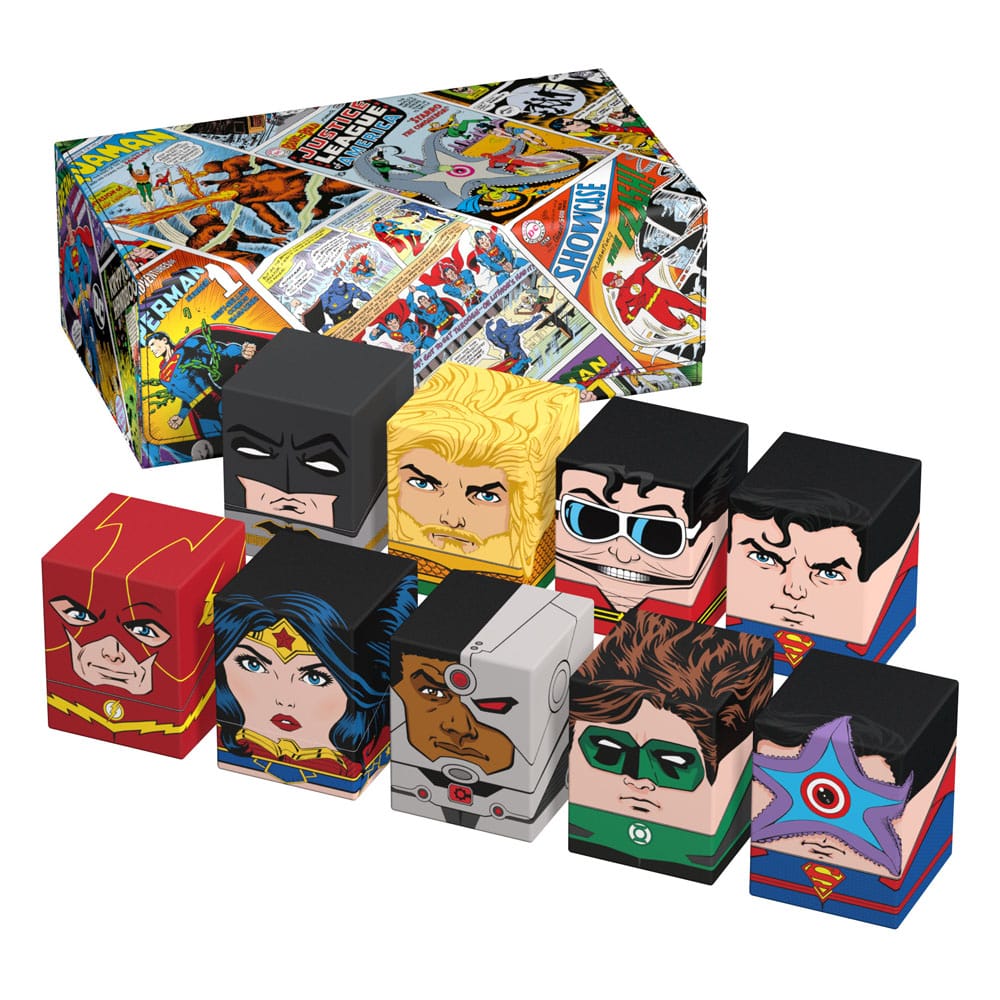 Squaroes - Collectors Case DC Justice League™ - Vintage Comics - Versand: 5-7 Tage nach Bestellung