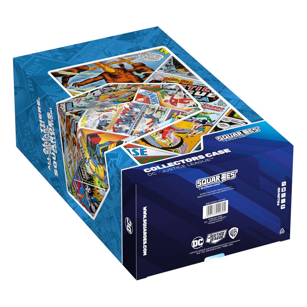 Squaroes - Collectors Case DC Justice League™ - Vintage Comics - Versand: 5-7 Tage nach Bestellung