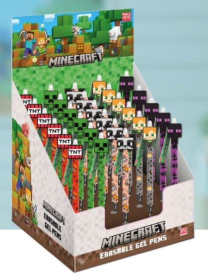 Minecraft Radierbarer Gelstift Characters Display (30) - Preorder - ETA: 25.08.2026