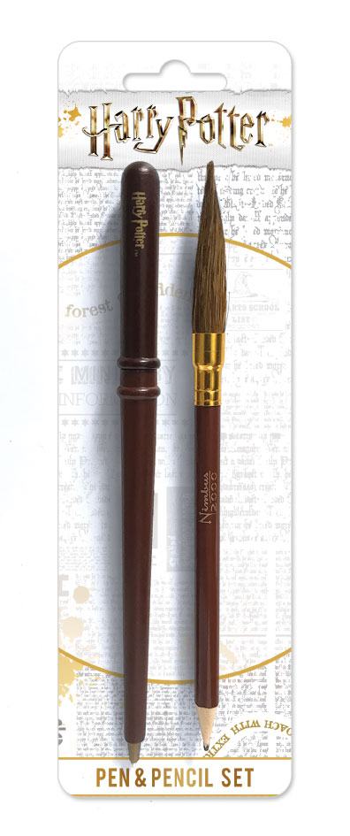 Harry Potter Schreibset 2-teilig Wand & Broom - Versand: 5-7 Tage nach Bestellung