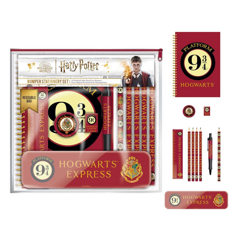 Harry Potter Schreibset 11-teilig Platform 9 3/4 - Versand: 5-7 Tage nach Bestellung