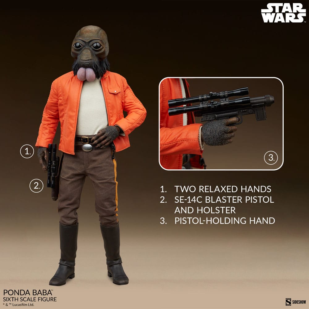 Star Wars Scum & Villainy Actionfigur 1/6 Ponda Baba 30 cm - Versand: 5-7 Tage nach Bestellung
