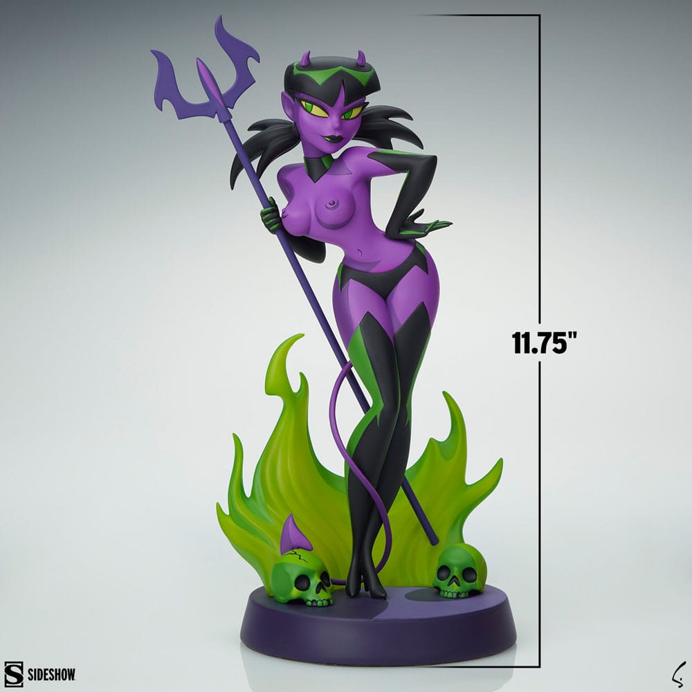 Original Artist Series Statue Devil Girl (Purple and Green Variant) 30 cm - Versand: 5-7 Tage nach Bestellung