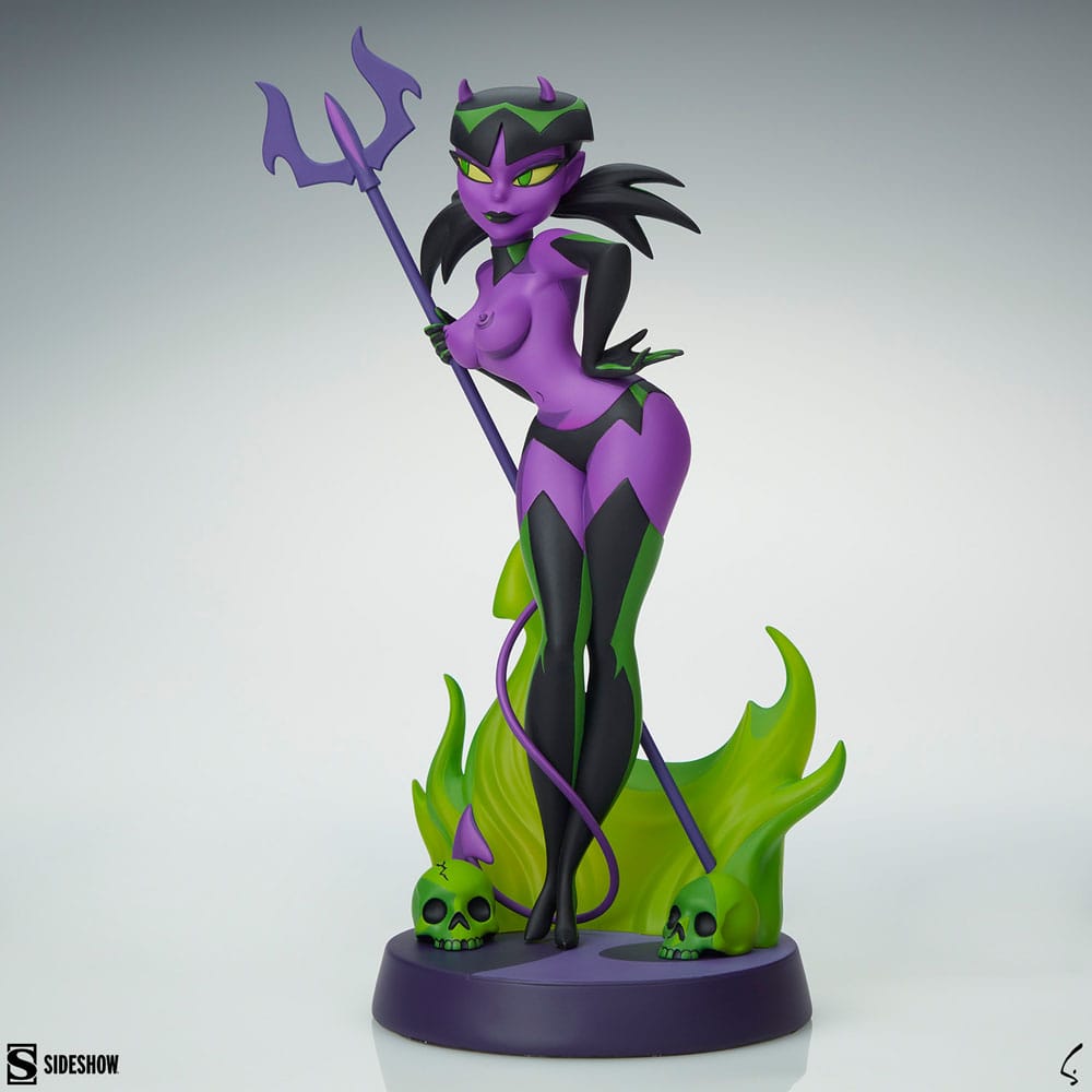 Original Artist Series Statue Devil Girl (Purple and Green Variant) 30 cm - Versand: 5-7 Tage nach Bestellung