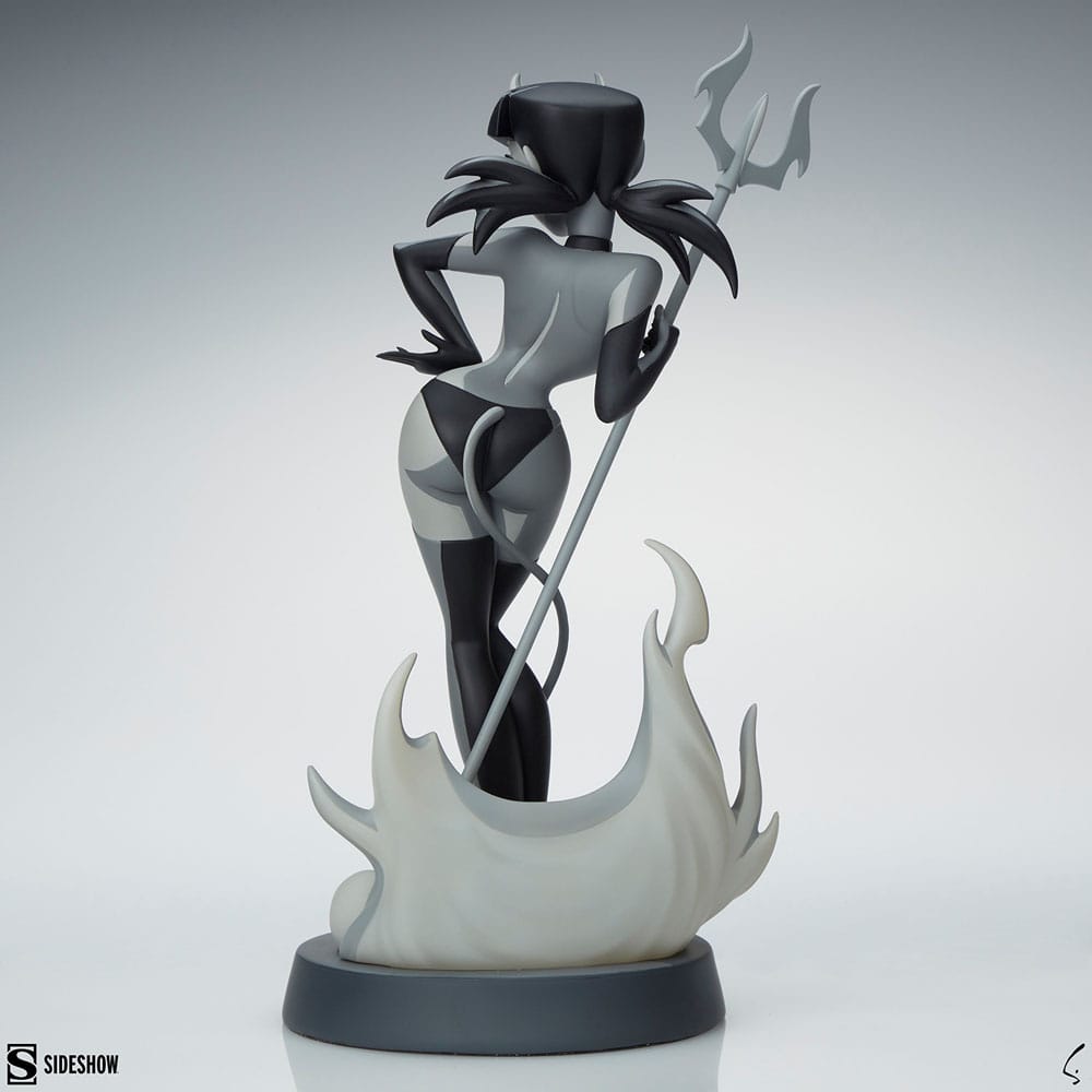 Original Artist Series Statue Devil Girl (Black and White Variant) 30 cm - Versand: 5-7 Tage nach Bestellung