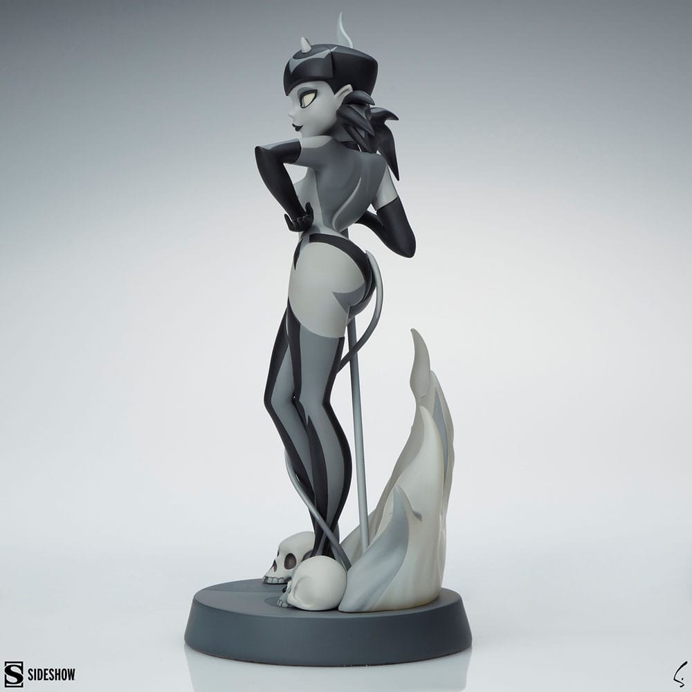 Original Artist Series Statue Devil Girl (Black and White Variant) 30 cm - Versand: 5-7 Tage nach Bestellung