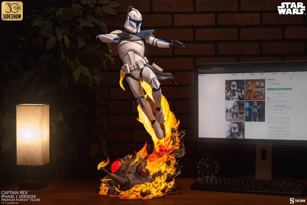 Star Wars Premium Format Figur Captain Rex (Phase 1 Version) Sideshow Exclusive 68 cm - Versand: 5-7 Tage nach Bestellung