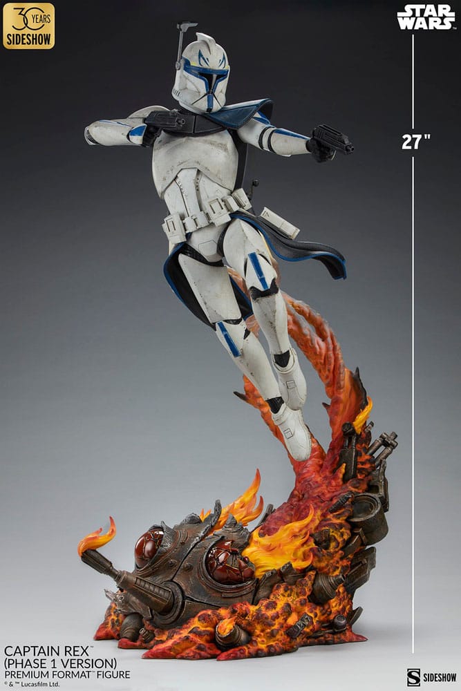 Star Wars Premium Format Figur Captain Rex (Phase 1 Version) Sideshow Exclusive 68 cm - Versand: 5-7 Tage nach Bestellung