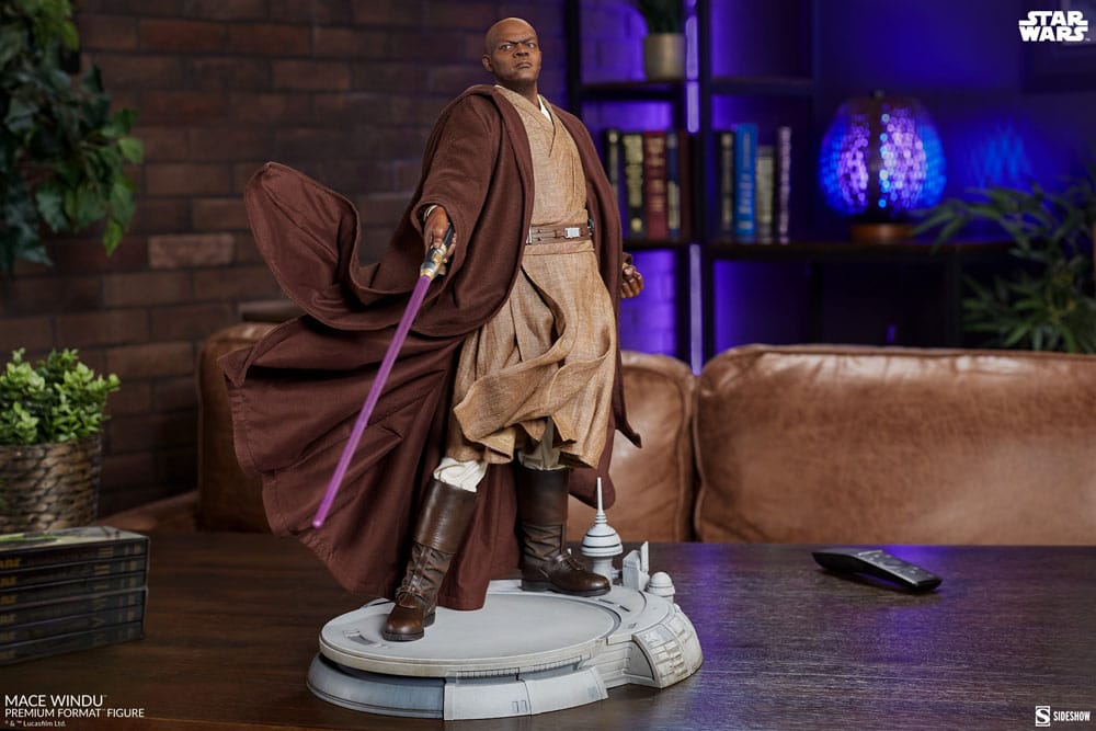Star Wars Episode III Premium Format Figur Mace Windu 53 cm - Versand: 5-7 Tage nach Bestellung