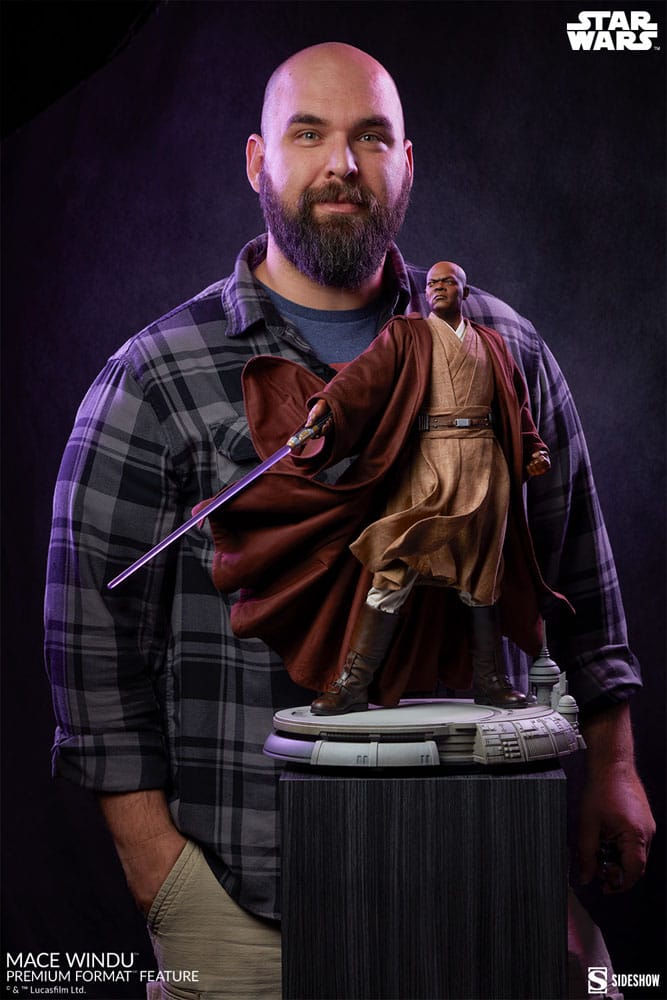 Star Wars Episode III Premium Format Figur Mace Windu 53 cm - Versand: 5-7 Tage nach Bestellung