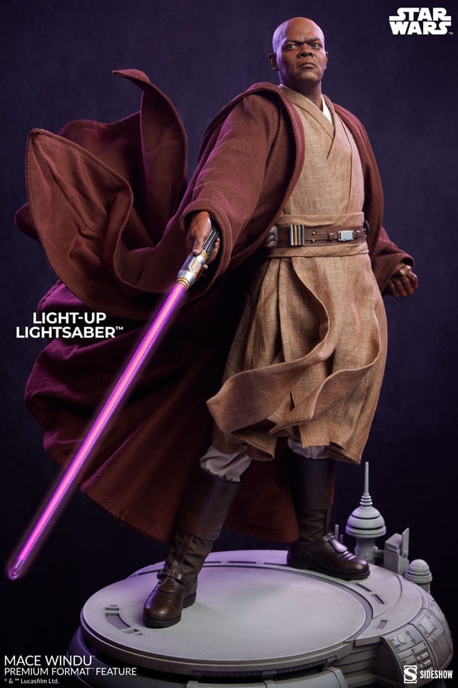 Star Wars Episode III Premium Format Figur Mace Windu 53 cm - Versand: 5-7 Tage nach Bestellung