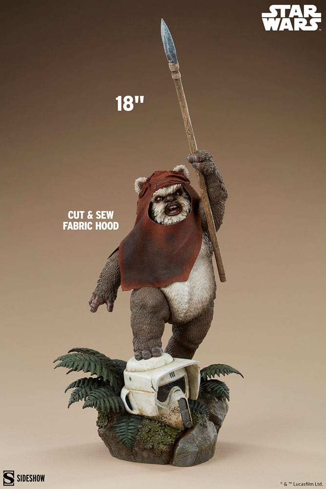 Star Wars: Episode VI - Die Rückkehr der Jedi-Ritter Premium Format Statue Wicket 46 cm - Preorder - ETA: 25.02.2026