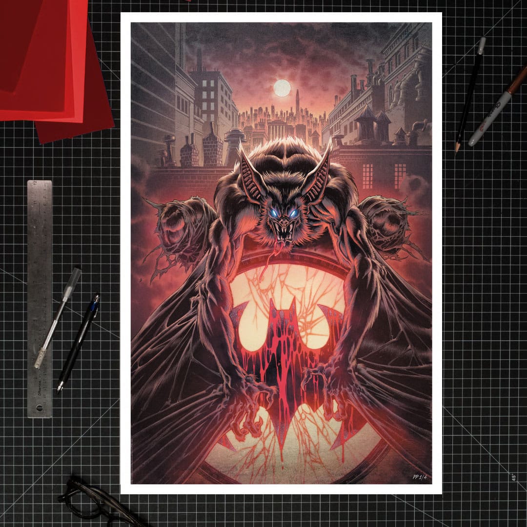 DC Comics Kunstdruck Man-Bat 41 x 61 cm - ungerahmt - Preorder - ETA: 27.12.2025
