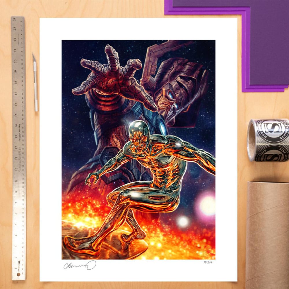 Marvel Kunstdruck Galactus and the Silver Surfer 61 x 41 cm - ungerahmt - Preorder - ETA: 26.01.2026