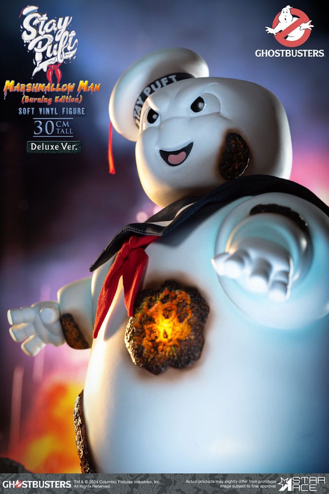 Ghostbusters Soft Vinyl Statue Stay Puft Marshmallow Man Burnign Edition Deluxe Version 30 cm - Versand: 5-7 Tage nach Bestellung