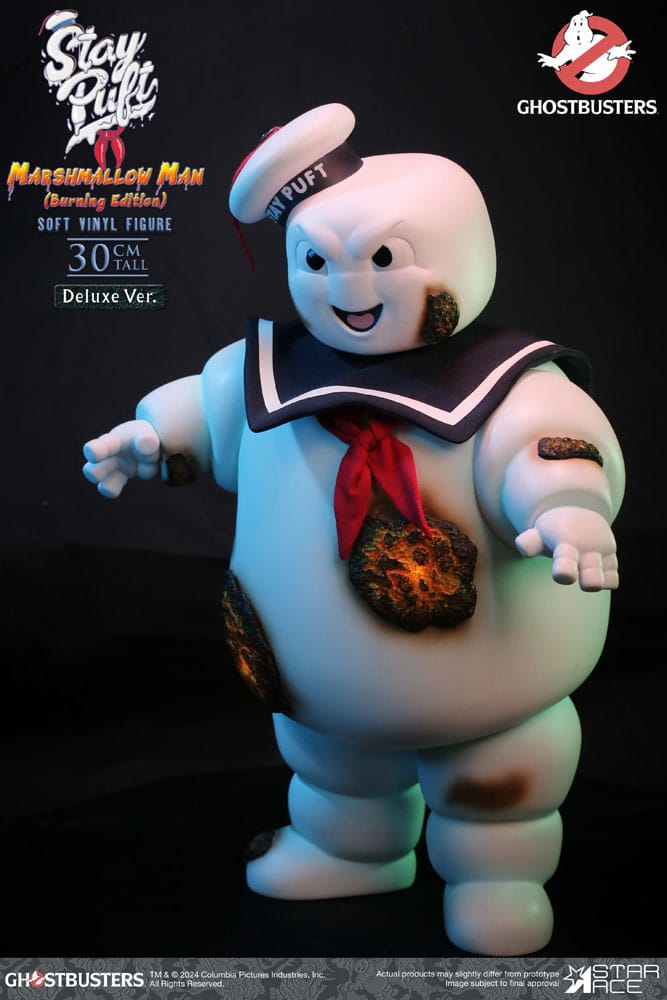 Ghostbusters Soft Vinyl Statue Stay Puft Marshmallow Man Burnign Edition Deluxe Version 30 cm - Versand: 5-7 Tage nach Bestellung