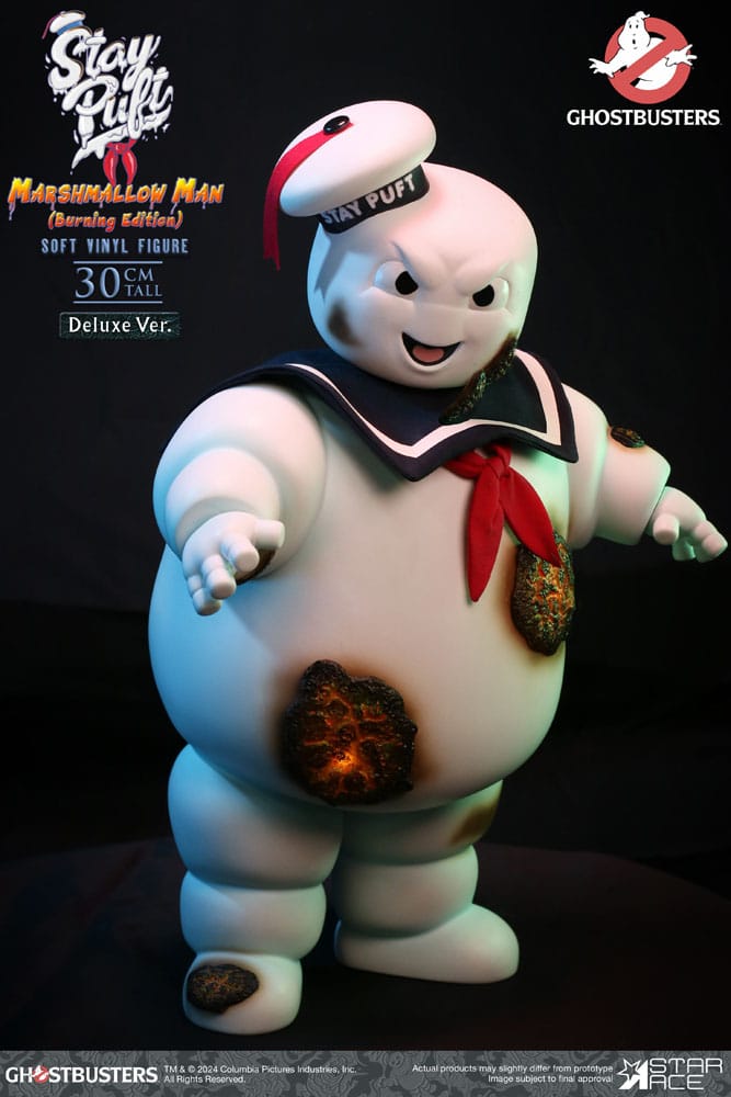Ghostbusters Soft Vinyl Statue Stay Puft Marshmallow Man Burnign Edition Deluxe Version 30 cm - Versand: 5-7 Tage nach Bestellung