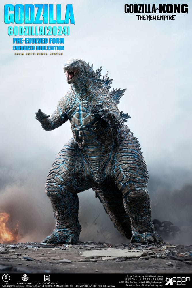Godzilla vs. Kong: The New Empire Soft Vinyl Statue Godzilla (2024) Evolved Blue Edition 28 cm - Preorder - ETA: 25.02.2026
