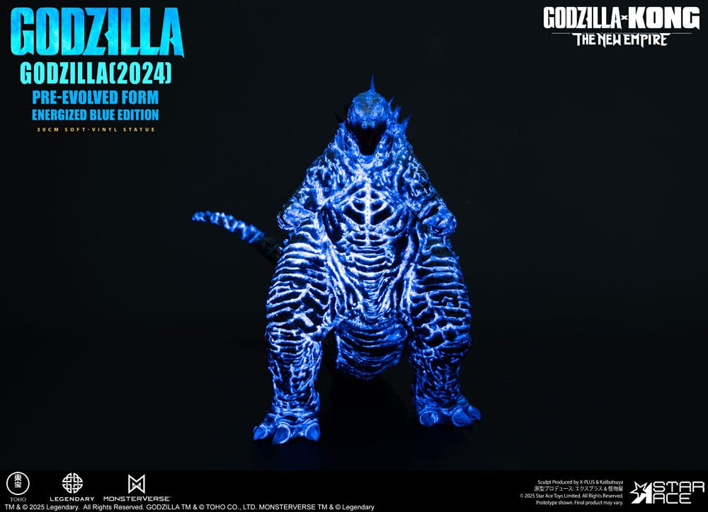 Godzilla vs. Kong: The New Empire Soft Vinyl Statue Godzilla (2024) Evolved Blue Edition 28 cm - Preorder - ETA: 25.02.2026