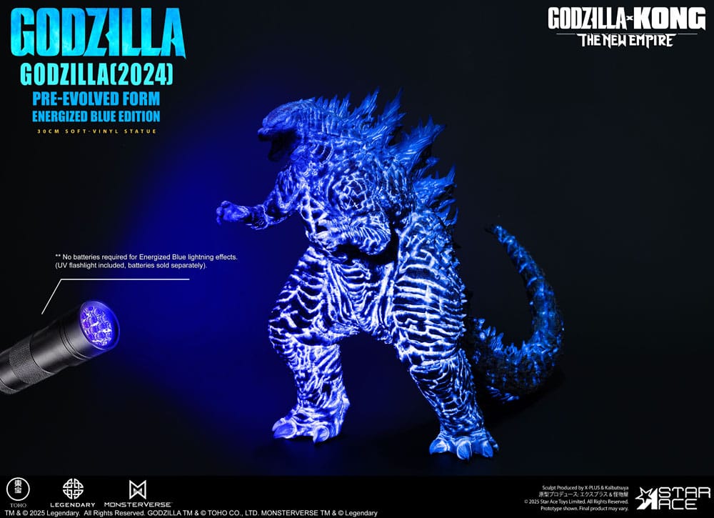Godzilla vs. Kong: The New Empire Soft Vinyl Statue Godzilla (2024) Evolved Blue Edition 28 cm - Preorder - ETA: 25.02.2026
