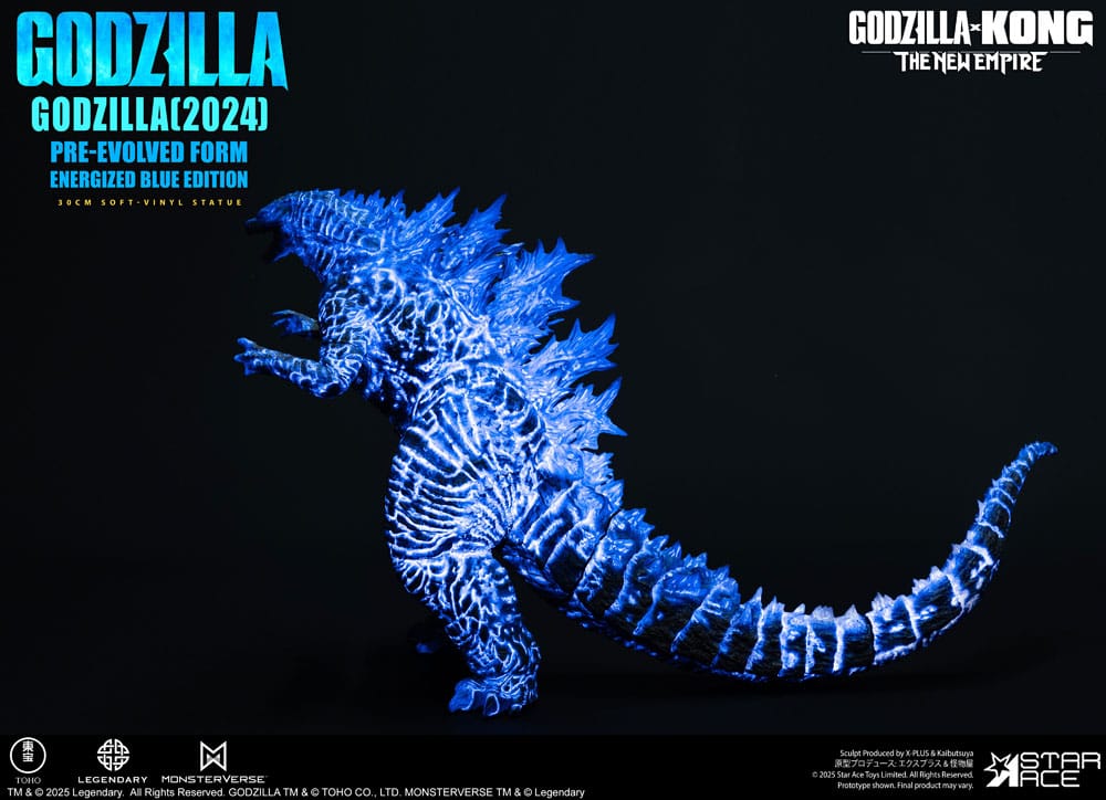 Godzilla vs. Kong: The New Empire Soft Vinyl Statue Godzilla (2024) Evolved Blue Edition 28 cm - Preorder - ETA: 25.02.2026