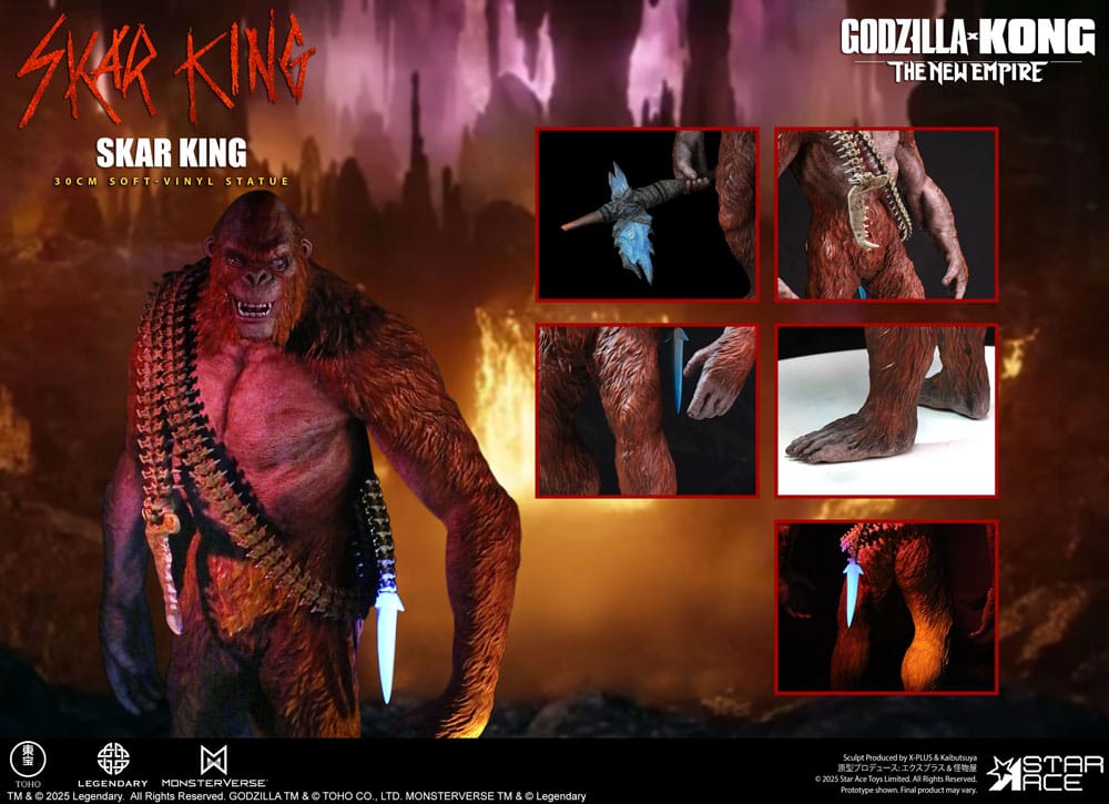 Godzilla vs. Kong: The New Empire Soft Vinyl Statue Skar King Unleash the Titan 30 cm - Preorder - ETA: 25.02.2026