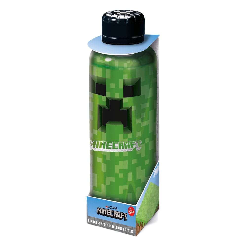 Minecraft Edelstahl-Trinkflasche Creeper - Versand: 7 Tage nach Bestellung