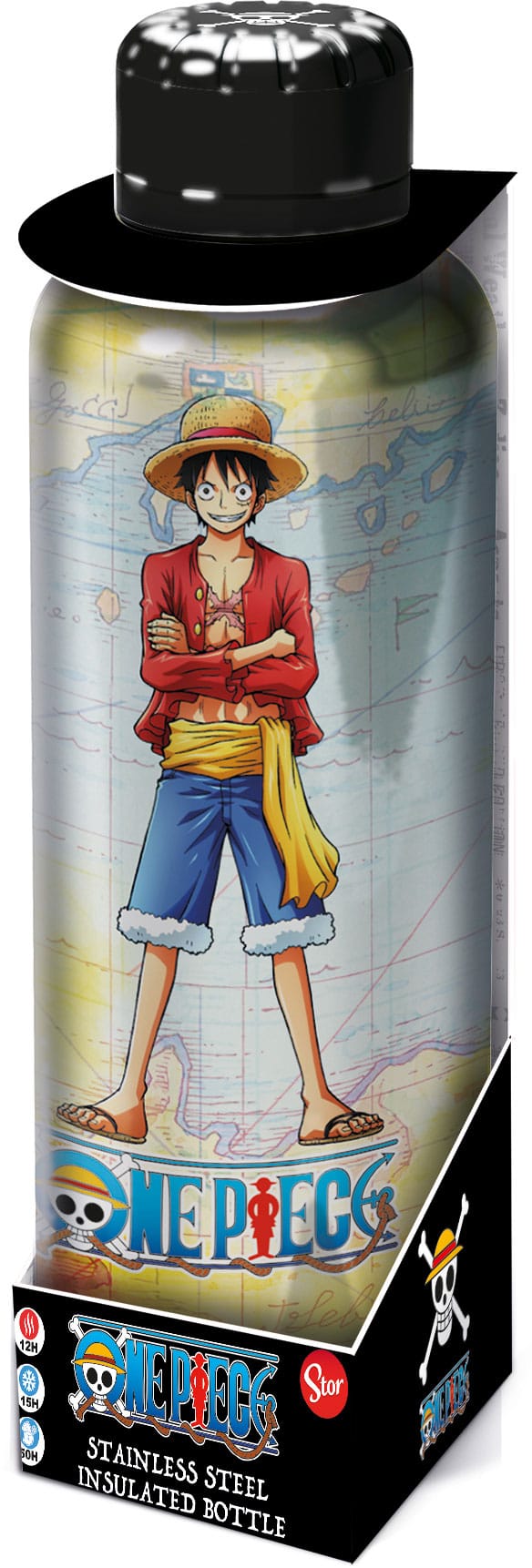 One Piece Edelstahl-Trinkflasche Ruffy - Versand: 7 Tage nach Bestellung