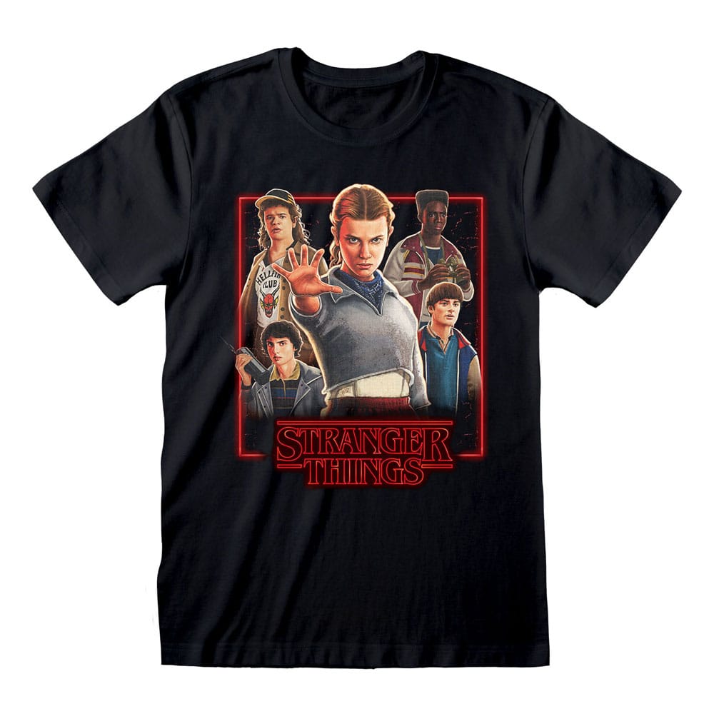Stranger Things T-Shirt Characters in Glowing Box Größe S - Versand: 7 Tage nach Bestellung