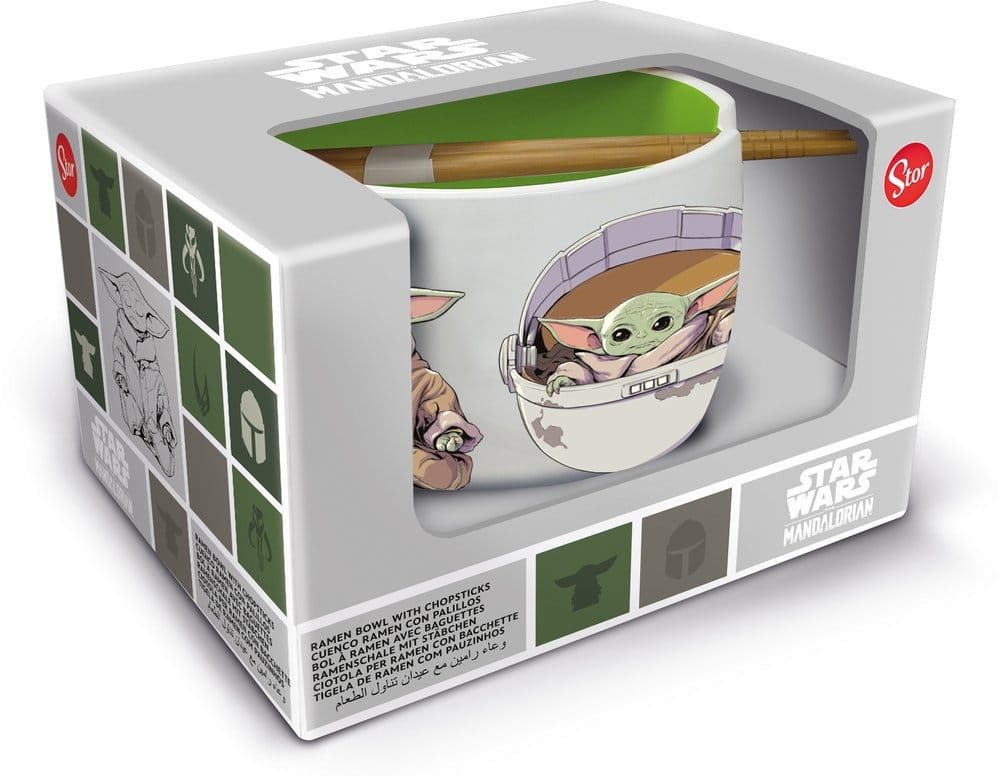 Star Wars: The Mandalorian Ramen-Schüssel mit Stäbchen Grogu - Versand: 7 Tage nach Bestellung
