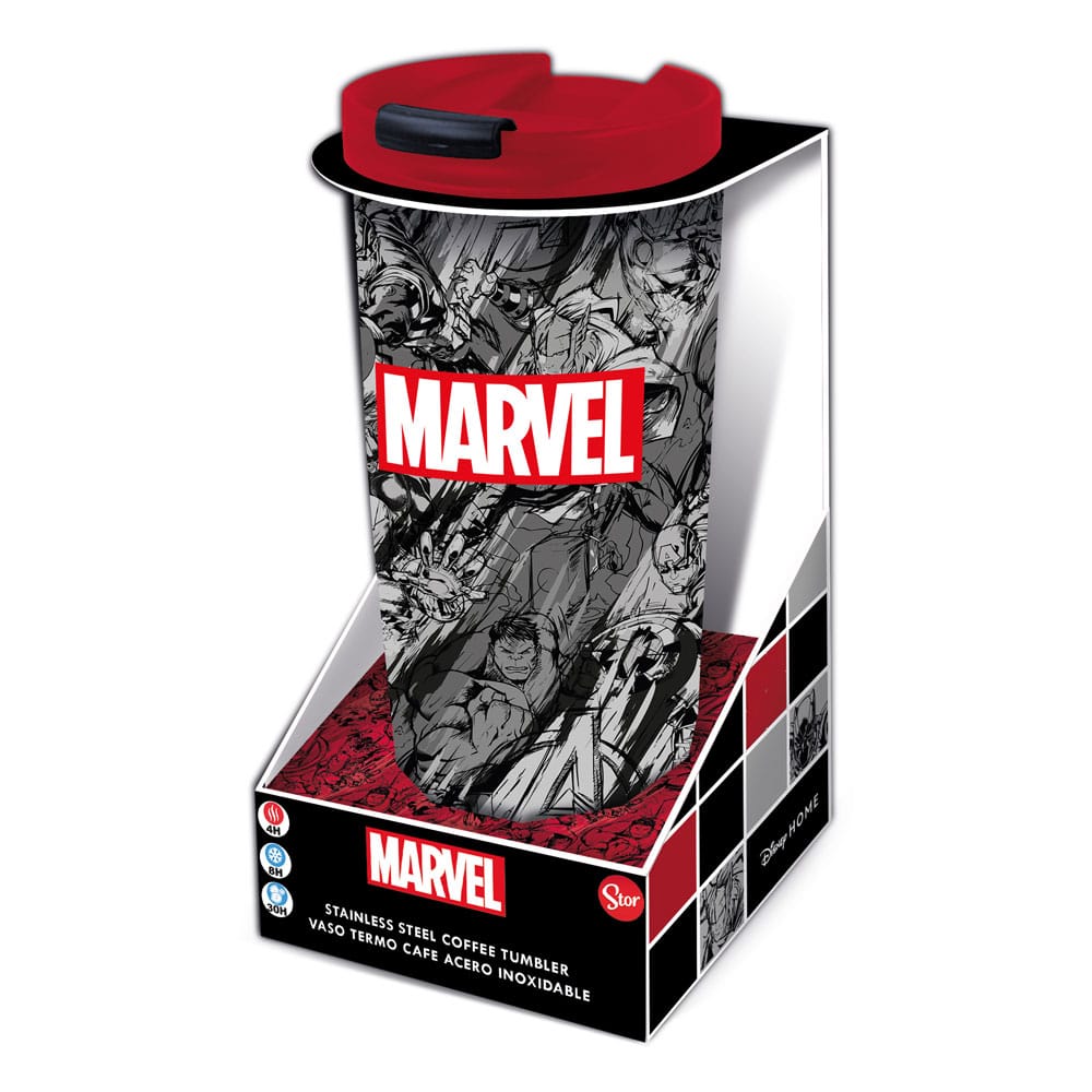 Marvel Edelstahl-Reisebecher Marvel Pattern - Versand: 7 Tage nach Bestellung