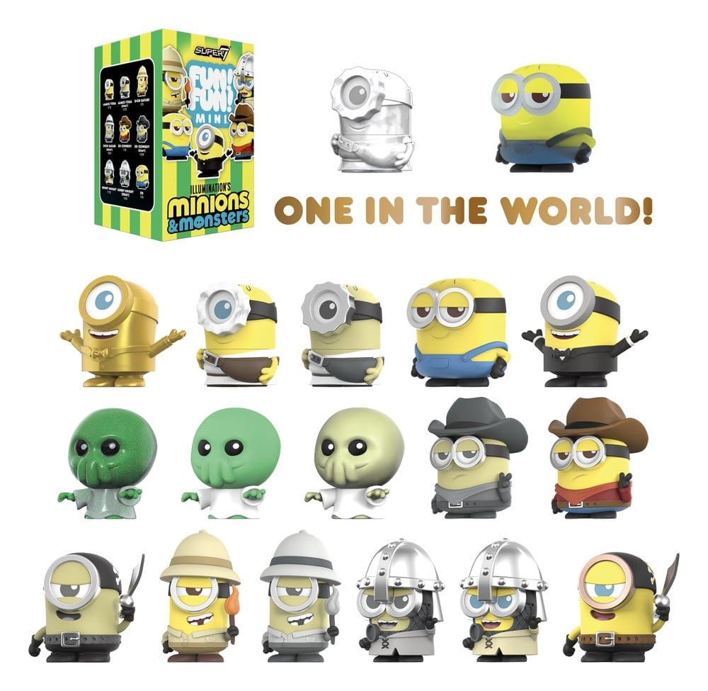 Minions Fun! Fun! Minifiguren Wave 01 Minions & Monsters Blind Box Display (9) - Preorder - ETA: 28.12.2026