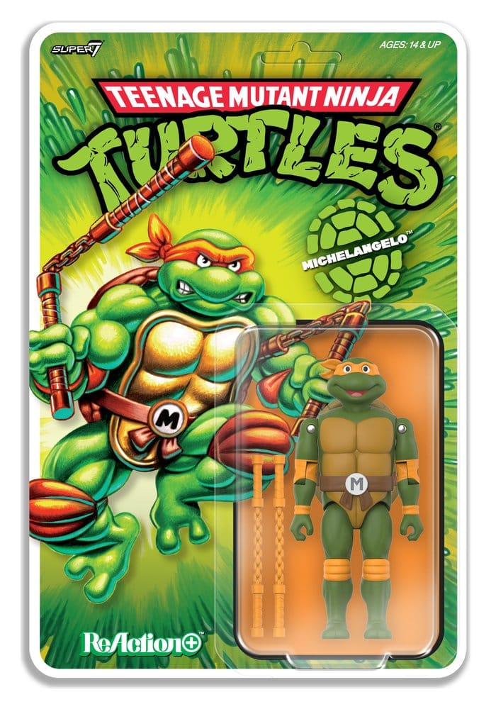 Teenage Mutant Ninja Turtles ReAction+ Actionfigur Wave 02 Michelangelo - Preorder - ETA: 16.10.2026