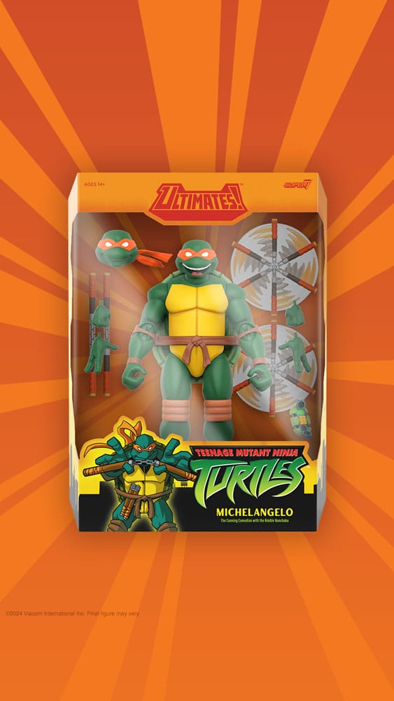 Teenage Mutant Ninja Turtles Ultimates Actionfigur Wave 12 Michelangelo 18 cm - Preorder - ETA: 18.12.2025