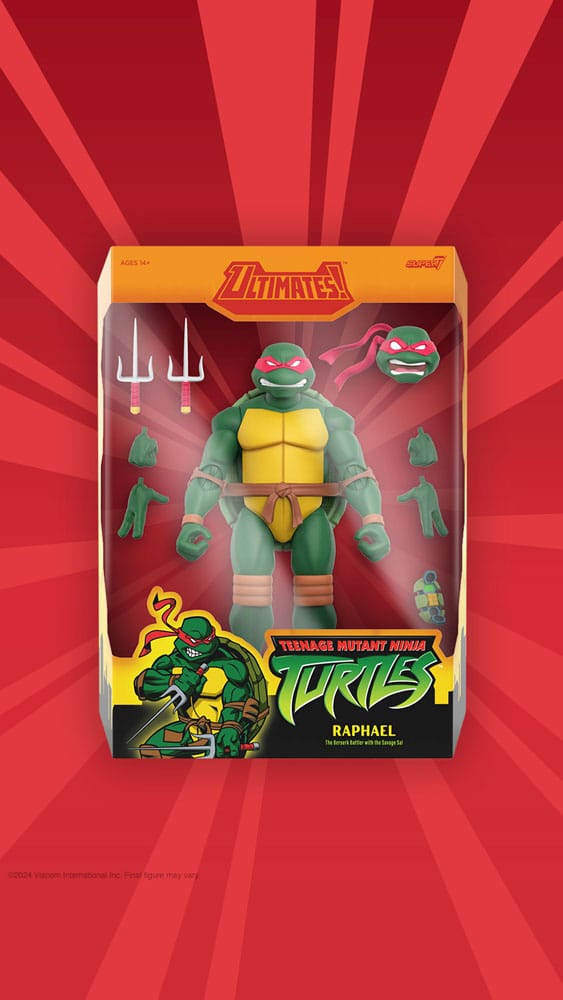 Teenage Mutant Ninja Turtles Ultimates Actionfigur Wave 12 Raphael 18 cm - Preorder - ETA: 18.12.2025